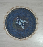 Набор гобеленовых салфеток Анютки (1 шт 30х40 + 6 шт 15х15)