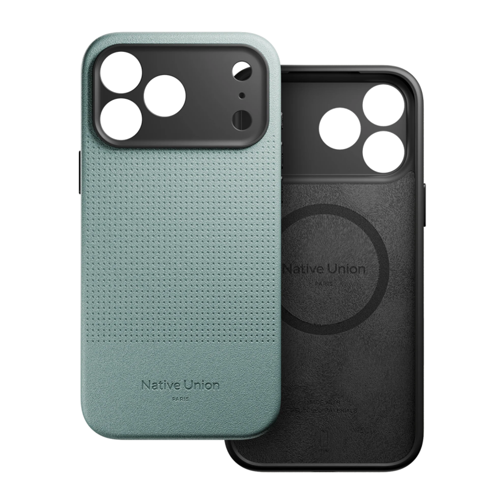 Кожаный чехол MagSafe Native Union Active Case для iPhone 17 Pro Max Текстурированный гибридный чехол из экокожи с защитой камеры, повышенным уровнем защиты при падении и сенсорной накладкой для Контроллера камеры