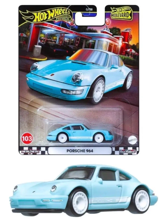 Машинка Хот Вилс Премиум Porsche 964 GJT68 HRT73