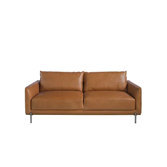 Трехместный диван Angel Cerda 5607-3P, коричневая кожа