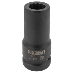 Головка ударная глубокая 3/4'', 19мм (12гр.) FORCEKRAFT FK-46810019