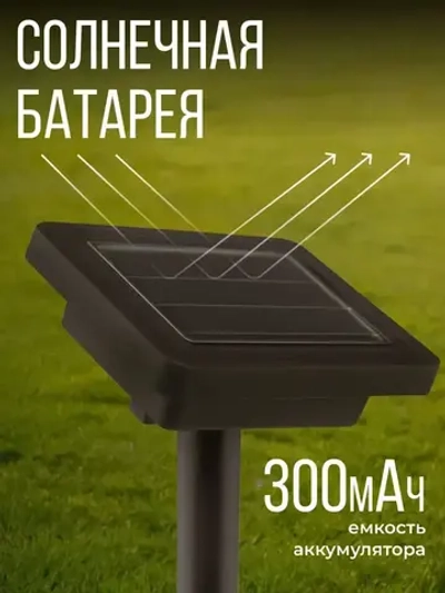 Гирлянда уличная ЕВРОГАРАНТ на солнечной батарее ретро Шар 2 метра