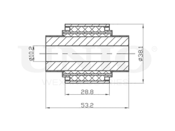 Сайлентблок переднего верхнего рычага UNIO RMP-20268