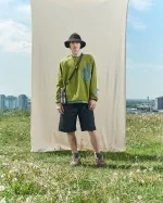 Толстовка Called a Garment Utilitarian золотая оливка