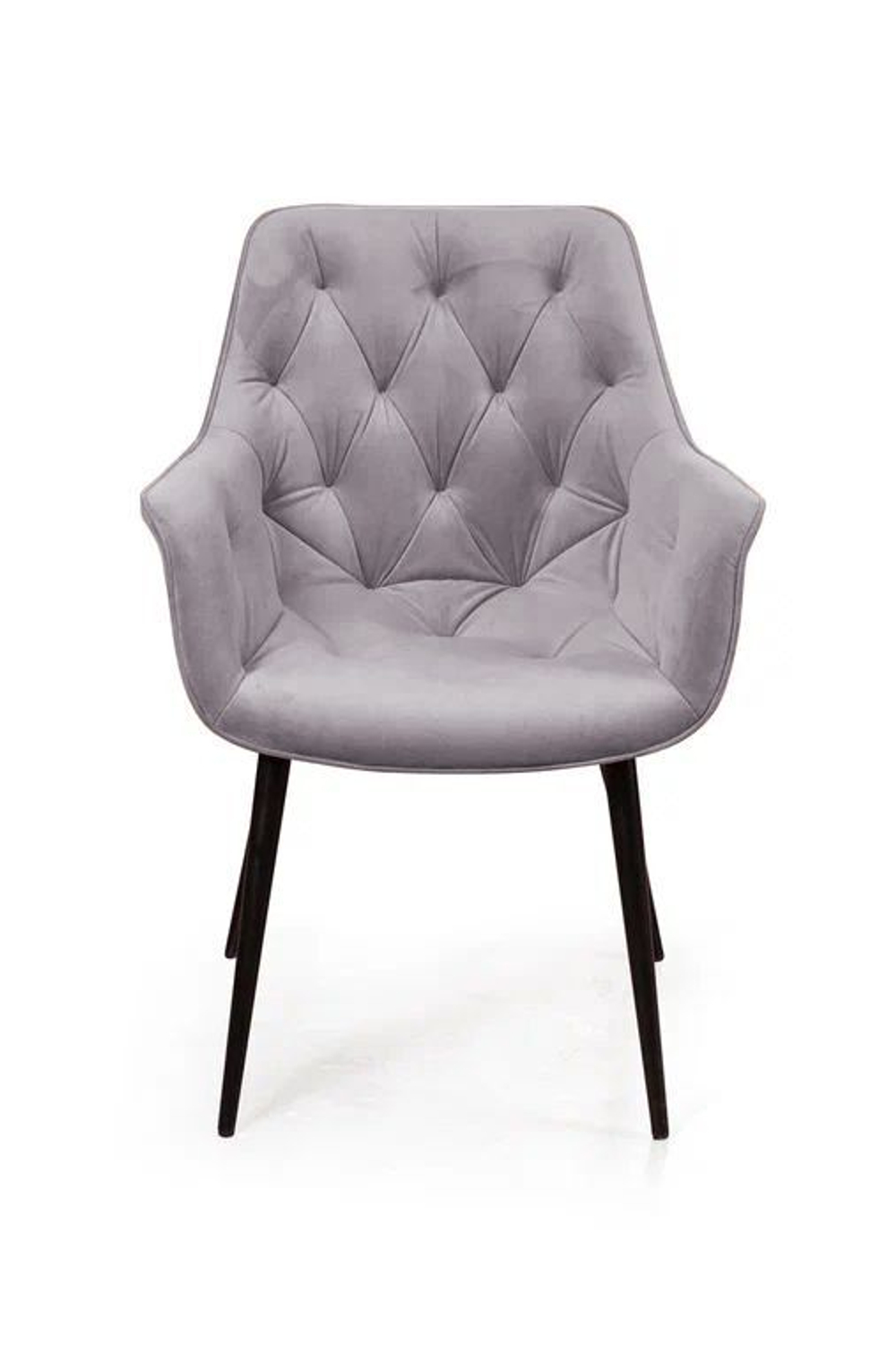 Стул Archi, бархат светло-серый 26, опора конус