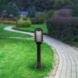 Садово-парковый светильник ЭРА НТУ 01-60-014 Поллар напольный черный IP54 Е27 max60Вт h650мм