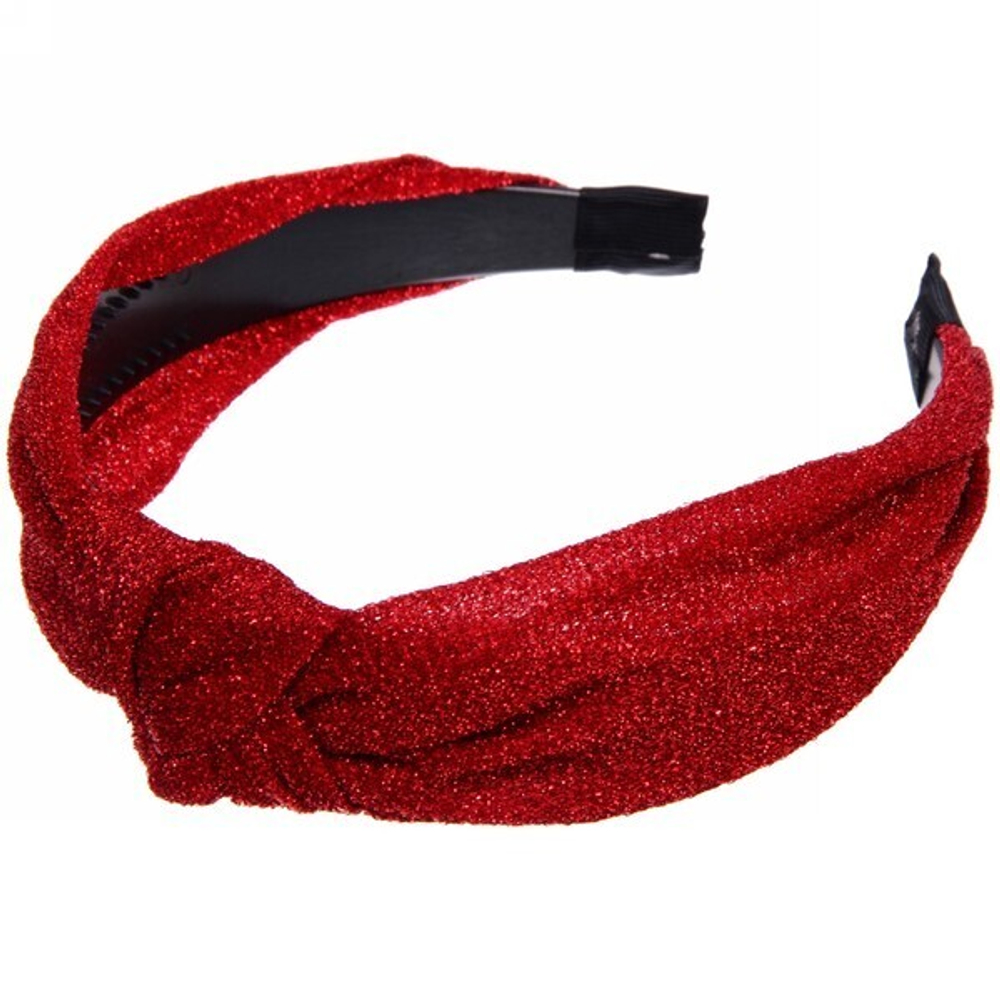 Ободок для волос «New Style - Классика», однотонный с люрексом, ширина 2,8см, 6 цветов