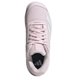 Детские Кроссовки теннисные  Adidas Courtflash K - distilled pink/cloud white/cloud white
