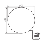 Cветильник шар садовый KANLUX STONO 40 cм