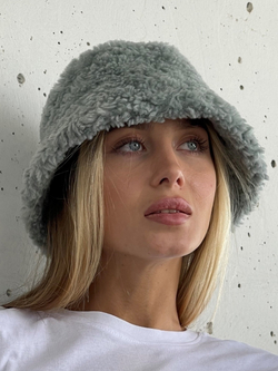 Премиальная Панама теплая из шерсти мериноса, мятная, SilverFox