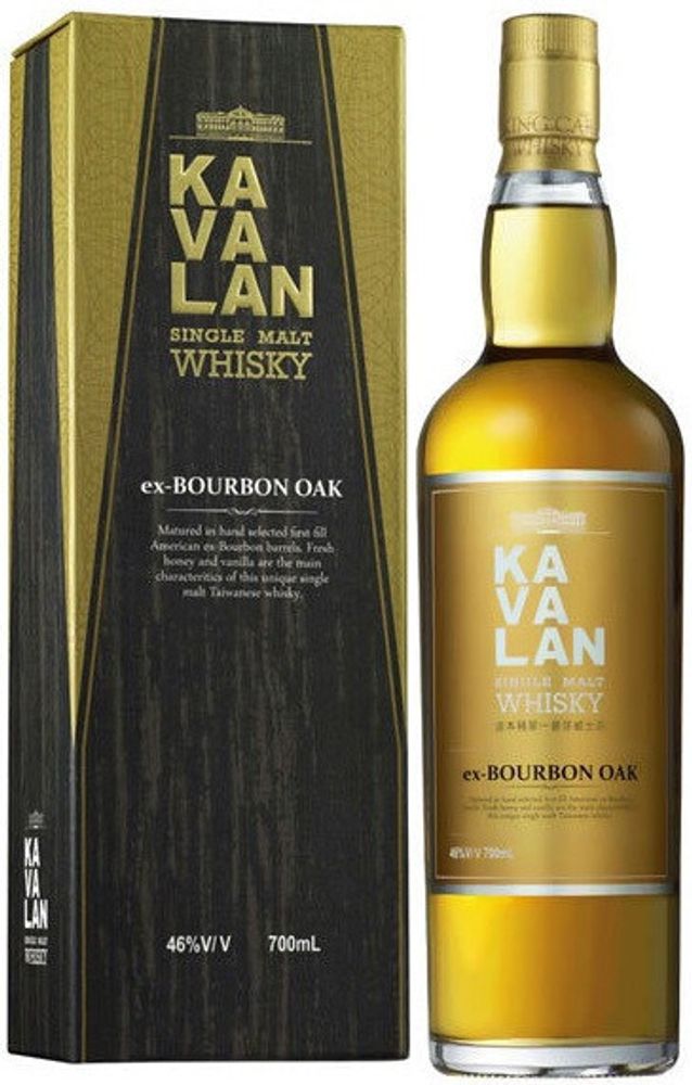 Виски Kavalan Single Malt Ex-Bourbon Oak Gift Box, 0.7 л