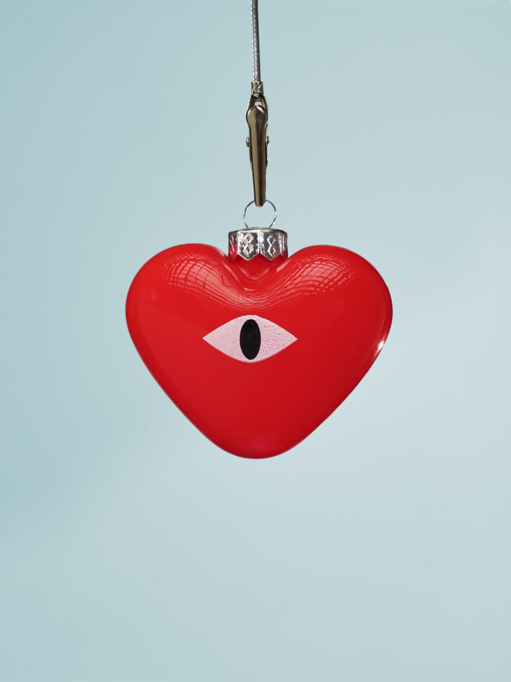 необычная елочная игрушка сердце - купить с доставкой по Москве