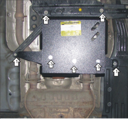 Защита Разд. коробки. 3 мм, Сталь. для Jeep Grand Cherokee IV 2010-2013 MOTODOR.15206