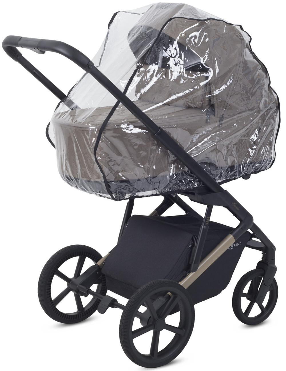 Детская коляска Rant Garda 3 в 1 с автокреслом Miro Black Mocca