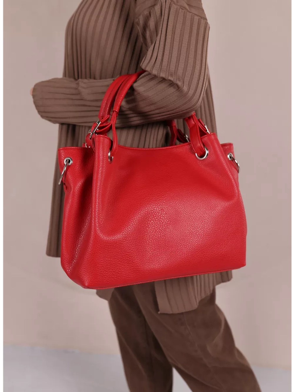 Сумка через плечо средняя тоут классическая