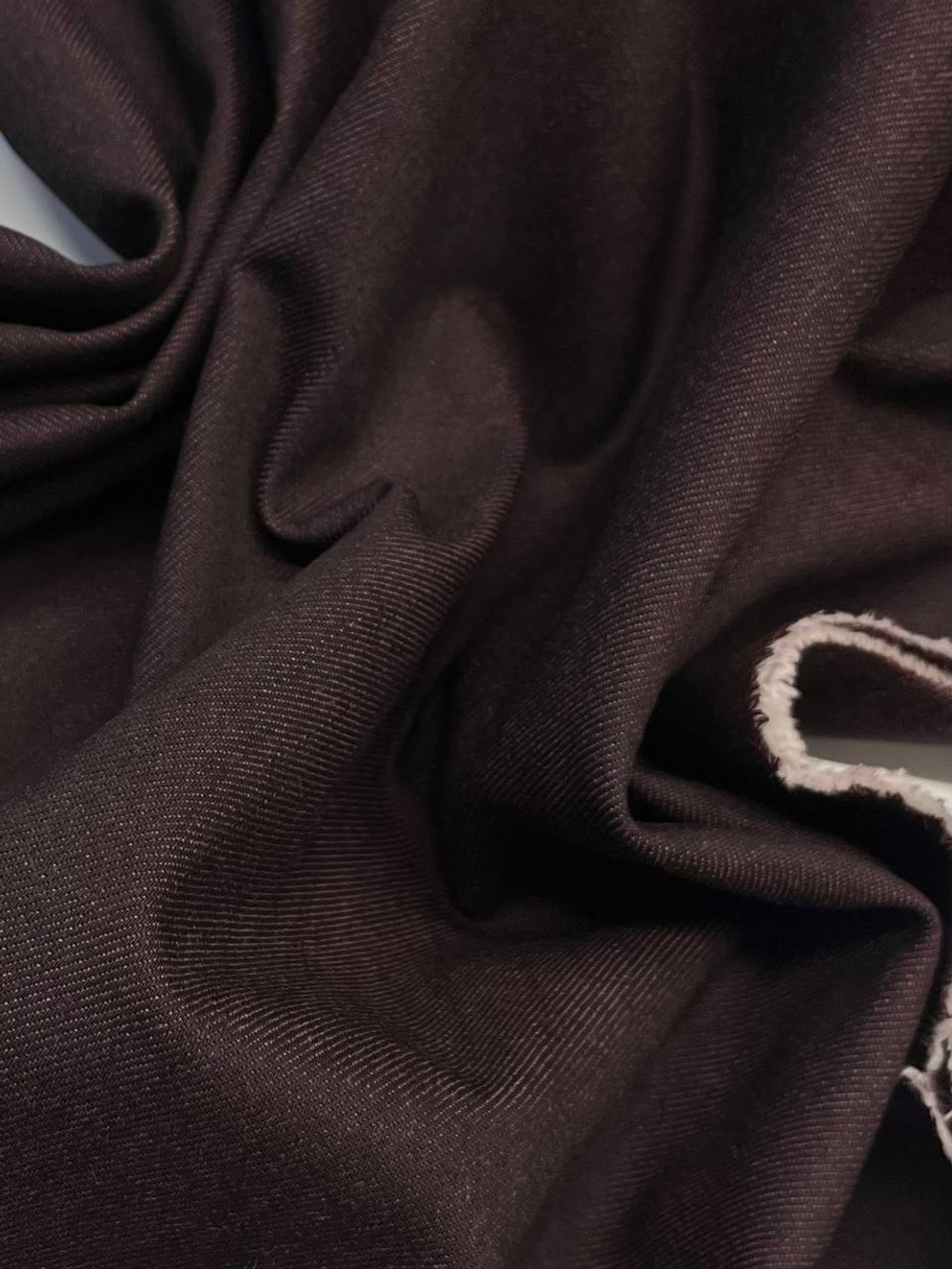 Джинса (деним) хлопок с эластаном сливовая