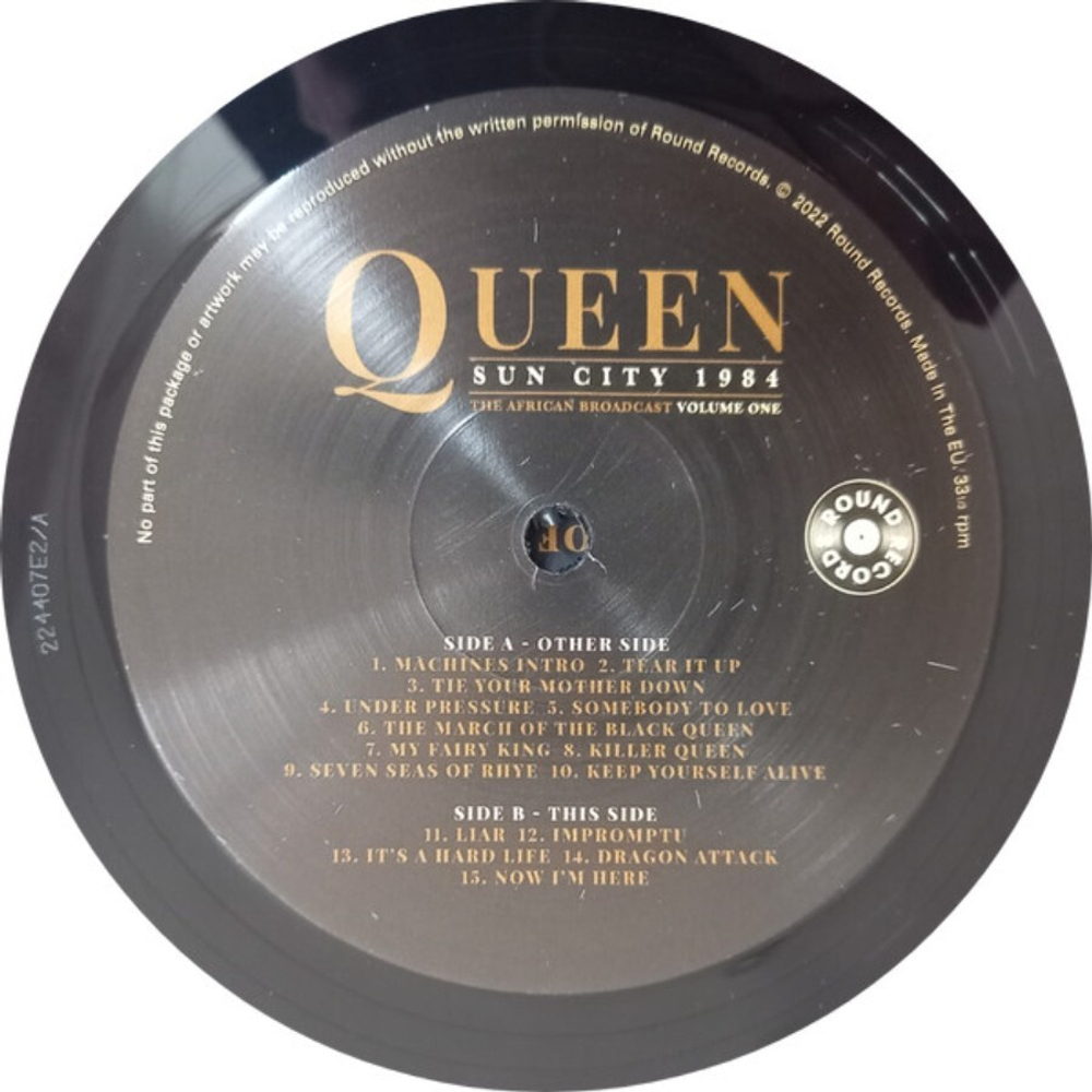 Queen / Sun City 1984 The African Broadcast Volume One (LP)