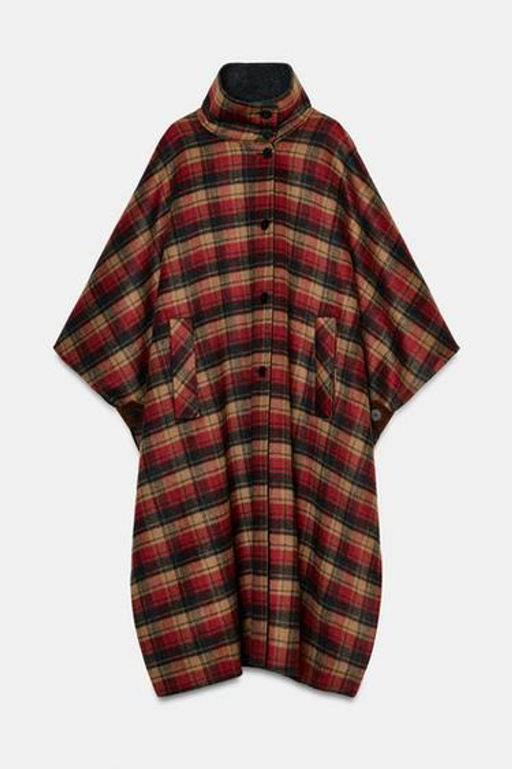 Пальто из шерсти с карельным узором ZW COLLECTION LIMITED EDITION - ZARA