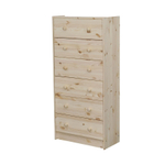 Высокий деревянный комод Раст с ящиками, из массива дерева