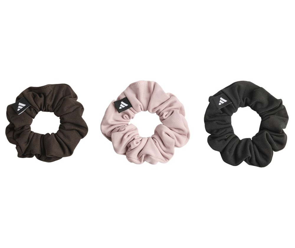 Повязка на голову Adidas Scrunchies 3P - aurora coffee/dual lilac/black