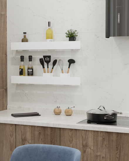 Полка-органайзер с тремя секциями Loco 80 (белый)