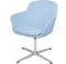 Крутящееся кресло A646-5 (Elegance S), голубой кашемир, ножка хром