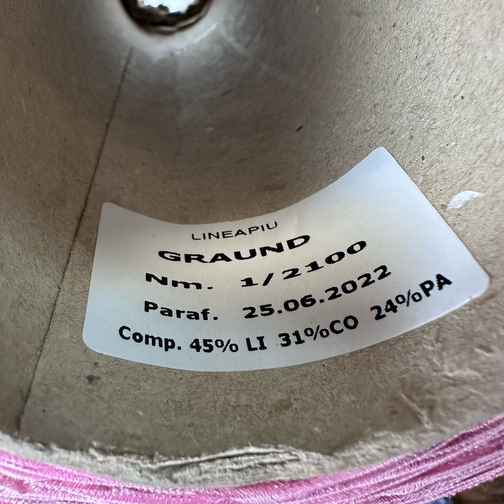 GRAUND - Lineapiu; 45% лен, 31% хлопок 24% п/а; 210м/100гр; цвет: розовый; S703