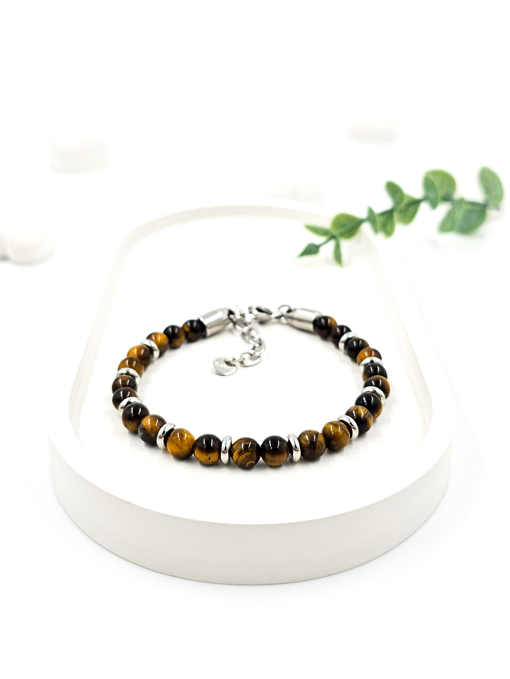 Браслет из тигрового глаза. Натуральный тигровый глаз