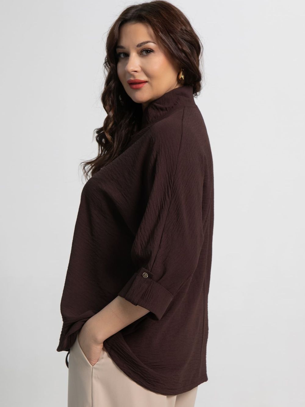 Блуза Серенада (шоколад) Б15553-24М LT Collection