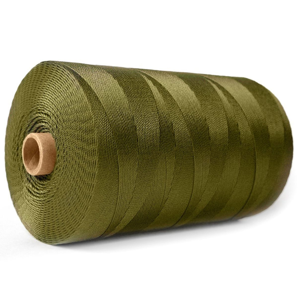 Нитки капроновые Петроканат Extra 800 гр, 93,5tex*4 (1,00 мм), оливковый, 1850м
