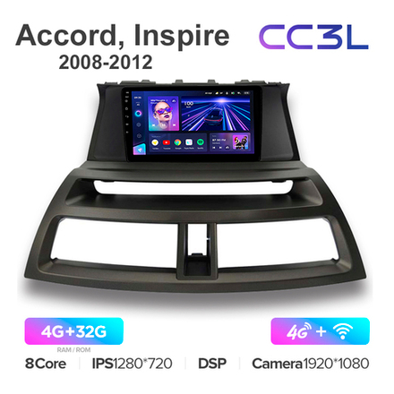 Teyes CC3L 9"для Honda Accord, Inspire 2008-2012 (взамен Navi)