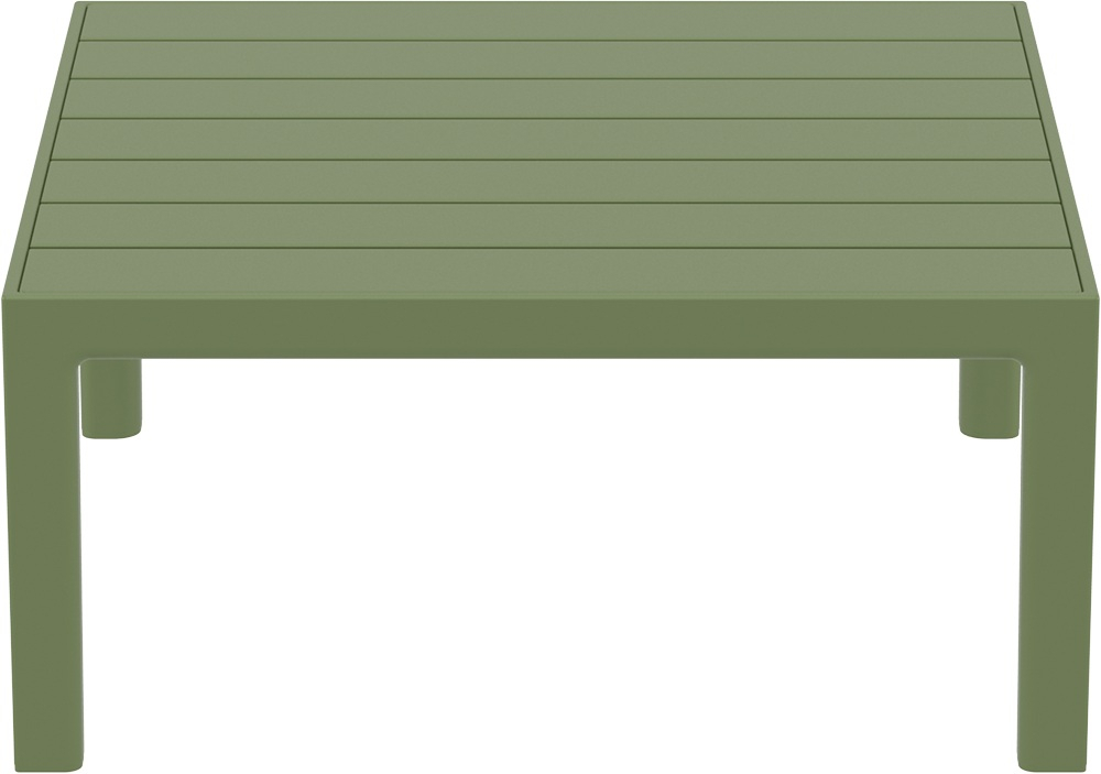 Столик пластиковый кофейный Siesta Contract Portofino Lounge, оливковый