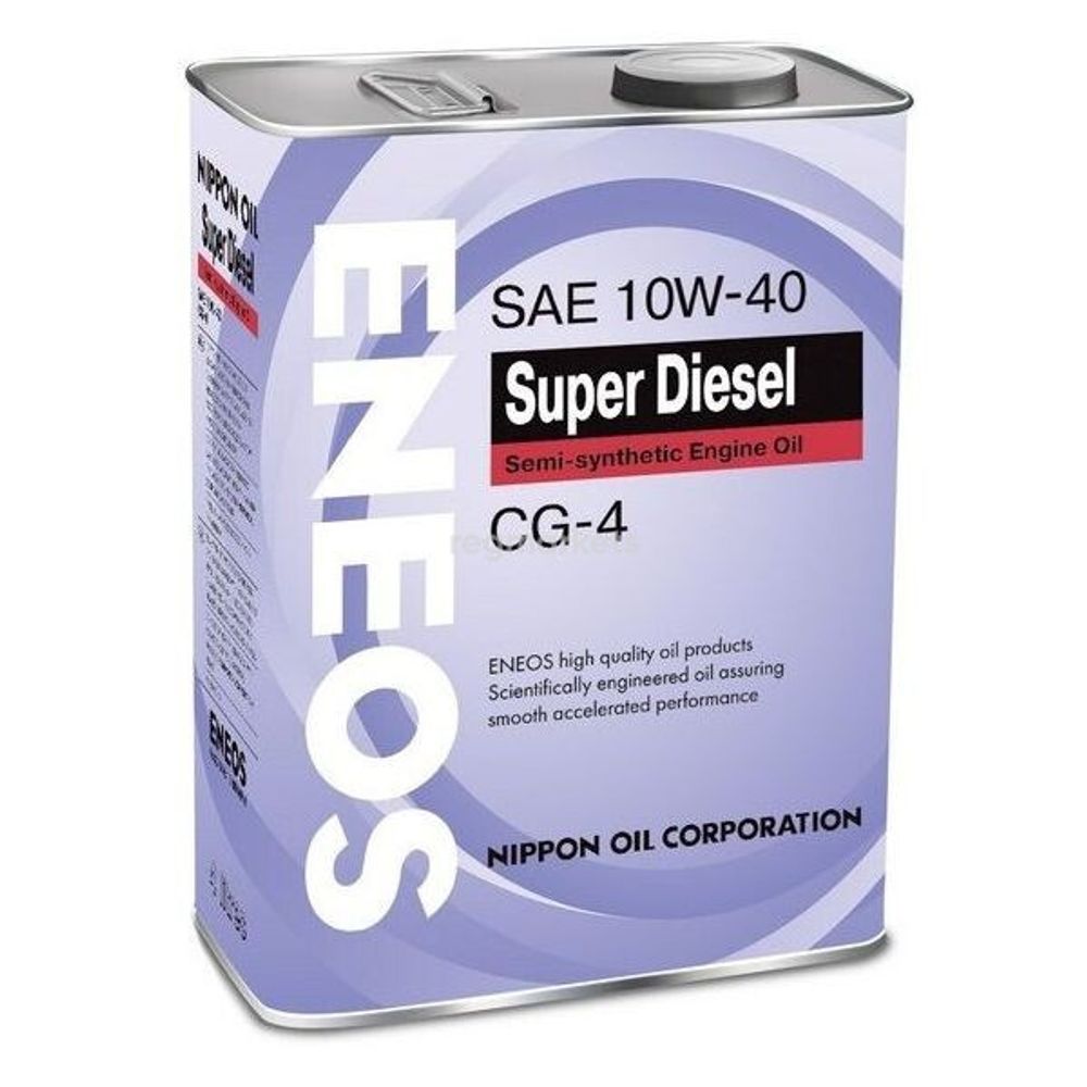 Масло моторное ENEOS Super Diesel CG-4 п/синт 10W40 4л