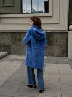 Шуба женская чебурашка тедди эко, SilverFox (арт. 1206)