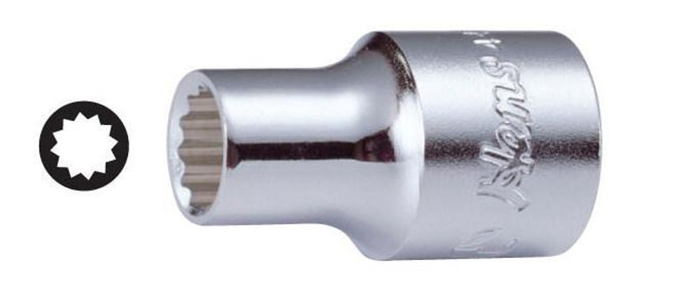 Торцевая головка 1/2', 4402M19, Hans