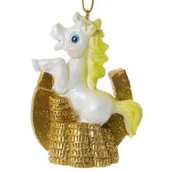 GAEM Фигурка декоративная подвесная "Лошадка", L5 W3 H7,5 см, 6в.