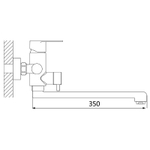 Смеситель для ванны Oute T401K T40123K