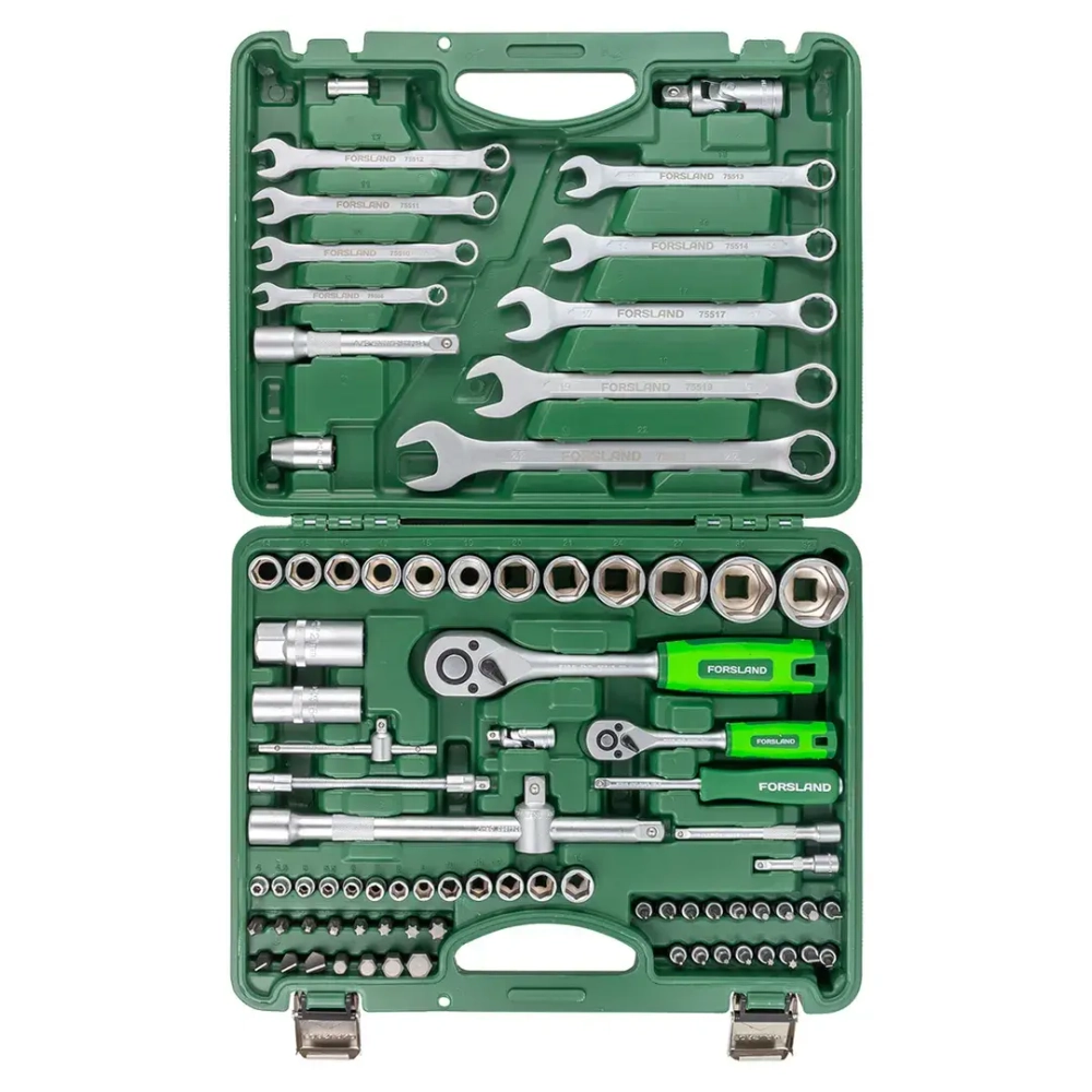 Набор инструментов 82пр.1/4'',1/2''(6гр.)(4-32мм) Forsland Forsland-4821-5