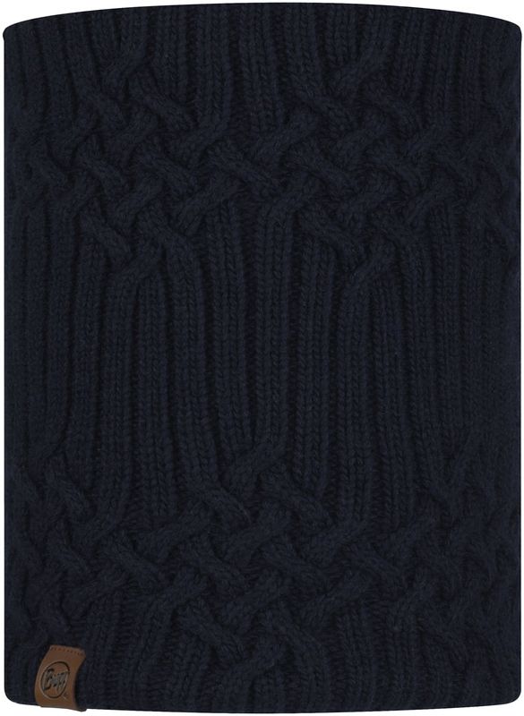 Вязаный шарф-труба с флисом Buff Neckwarmer Knitted Polar New Helle Night Blue Фото 1