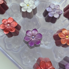 1038 | Форма для шоколадных конфет "Шестилистник" (275*175 мм)