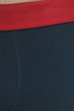 Темно-серые трусы-боксеры с цветными вставками по бокам (Размер: L) (Цвет: темно-серый)