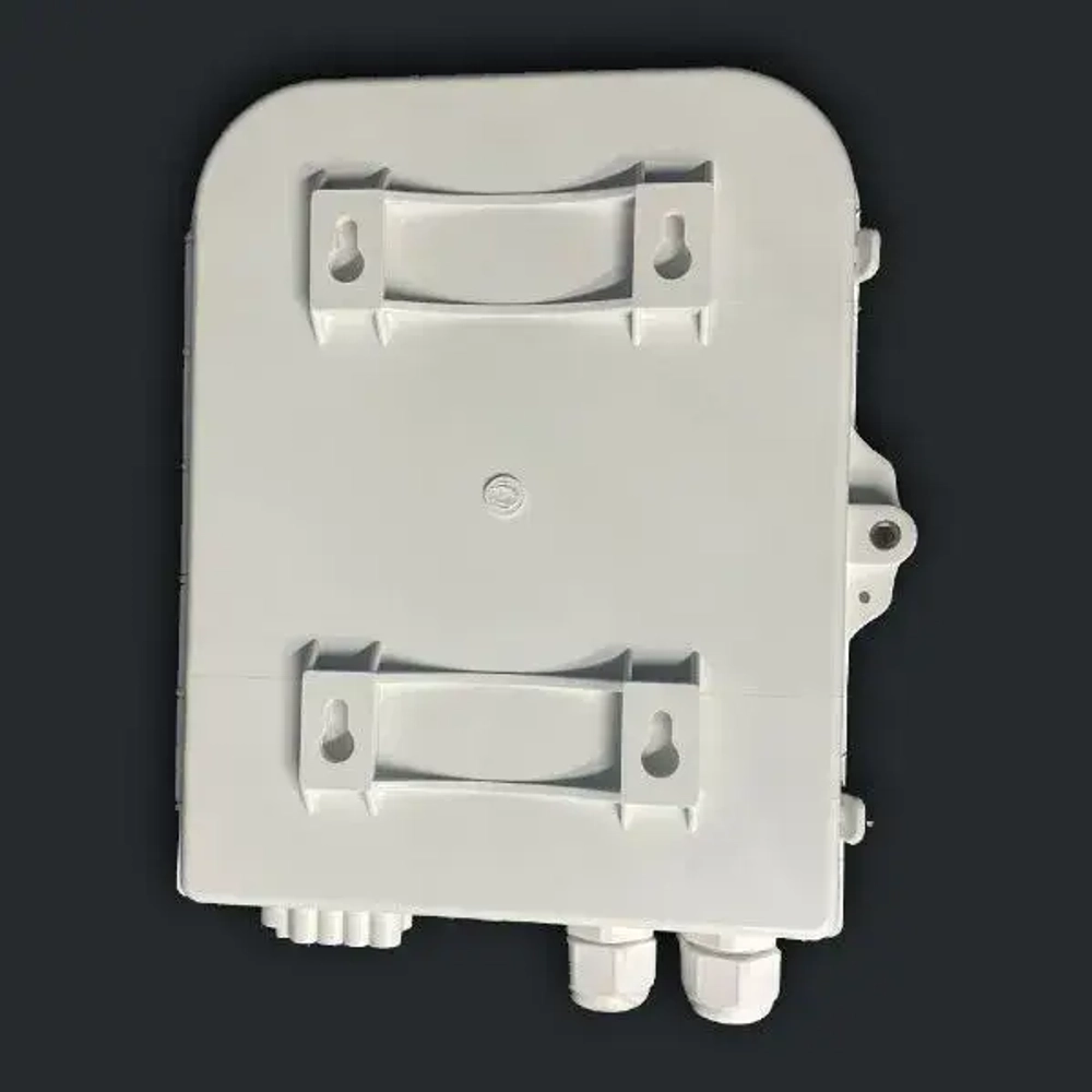 Оптическая распределительная кросс-муфта FTTH GJS-X30B, 1x8, 200х215х54мм, белый