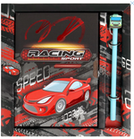 Блокнот 13,5*18 см 50л. с замком "Racing Sport" с ручкой (Darvish)