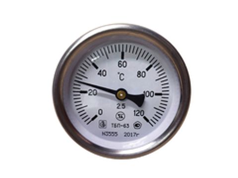 Термометр биметаллический 0-120 ТБП-63