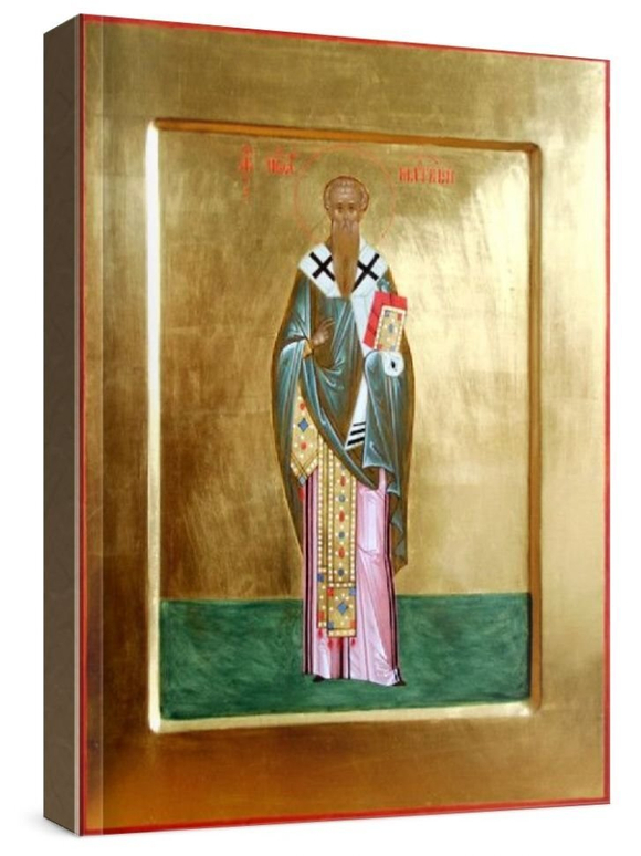 Иоанн Милостивый (рукописная икона)