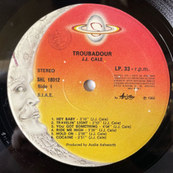 Винтажная виниловая пластинка LP J.J. Cale Troubadour (Italy 1980) Hey Baby