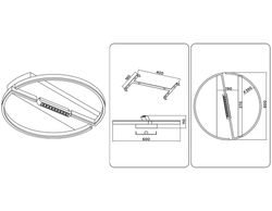 Ambrella Потолочный светодиодный светильник LineTech FL51460