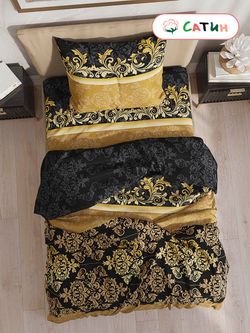 Простынь на резинке сатин Milky Garden "Афины" 90x200 см