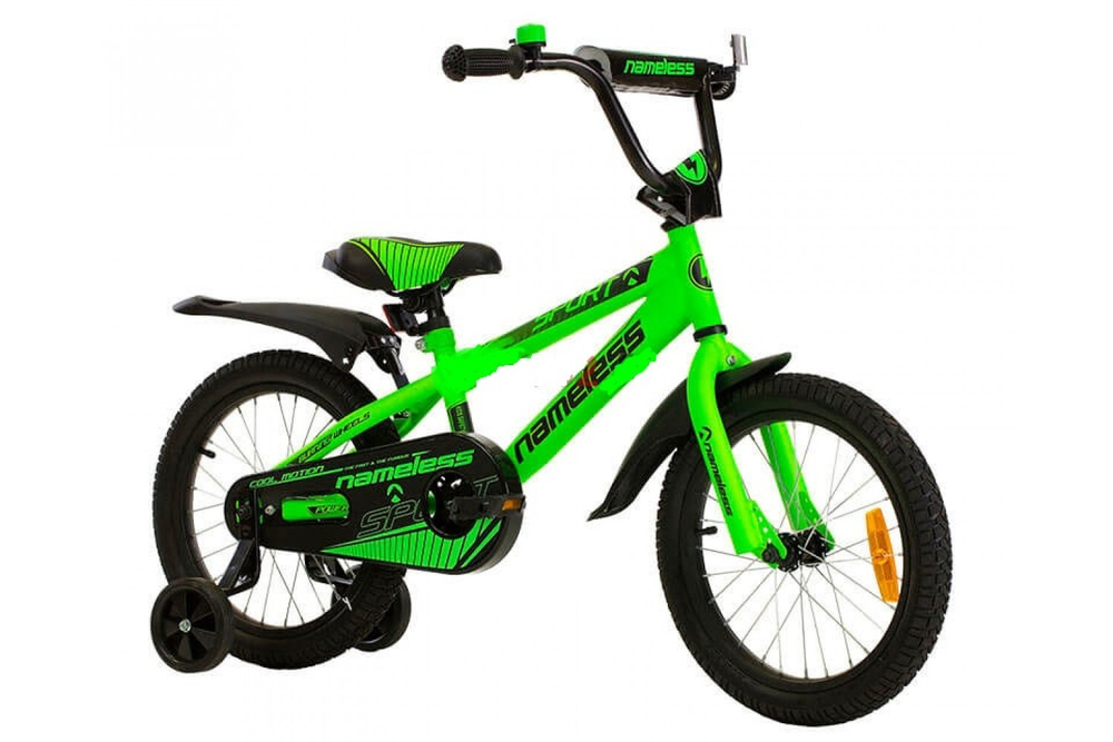 Велосипед 16" NAMELESS SPORT, зеленый/черный