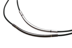 Ожерелье PHITEN RAKUWA NECKLACE METAX ROUND черно-золотое